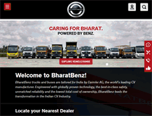 Tablet Screenshot of bharatbenz.com